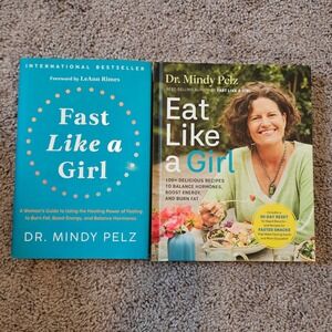Dr. Mindy Pelz Fast Like a Girl & Eat Like a Girl Book Set Hardcover Biohacking